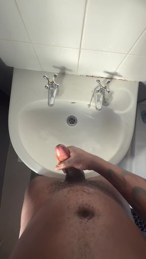 I Cum in the Work Toilet