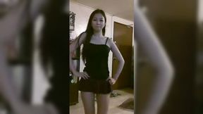 Playful and horny nympho is dancing for me on webcam