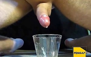 Long Prostate Milking Session Into Cup