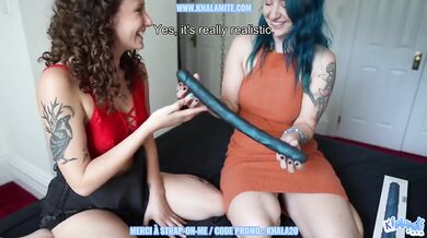 Roommate surprises us then hard fucks us both raw