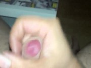 Masturbation du soir avec ejaculation sperm homme solo