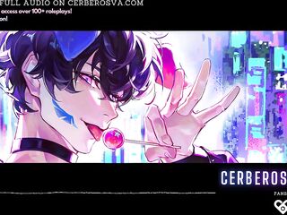 Subby male jerking off until I cum after having a anal insert inside all night // NSFW Audio & Boy Moans