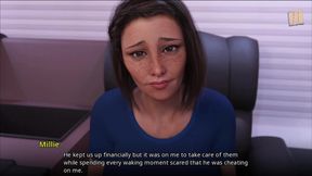 Hot blonde and busty redhead engage in steamy PC gameplay