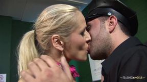 Older dude has a foursome with two horny girls in the office