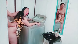 I came to fix my stepmother's washing machine and we ended up having sex