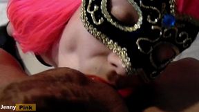 I really want to lick your balls and suck your cock! beautiful big boobs cover with cum! Jenny Pink