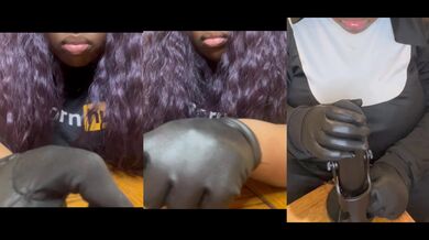 Curly Haired Nun In Leather Gloves Gets Choked Popping Pistons Down Ass
