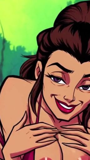 Ai Babes Outdoor Cleavage Tease