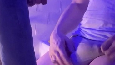 Amateur boy squirting piss on his step dad and sucking his thick cock (and spitting on it) in the bathroom