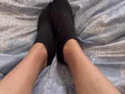 Sexy Twink Boy Plays With Socks And Feet