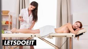 ”Sapphic Massage Seduction Ends in Ecstasy”