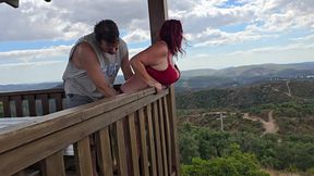 On the lookout tower sucking stripped fucked and a facial
