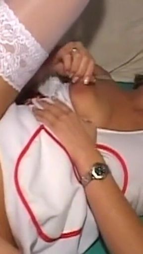 Mature Nurse MILF Takes Thick Cock Deep in Ass