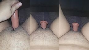 cono grande masturbandome con juguete