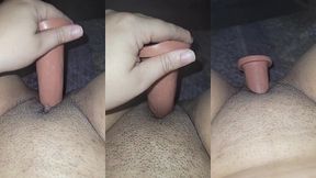 cono grande masturbandome con juguete