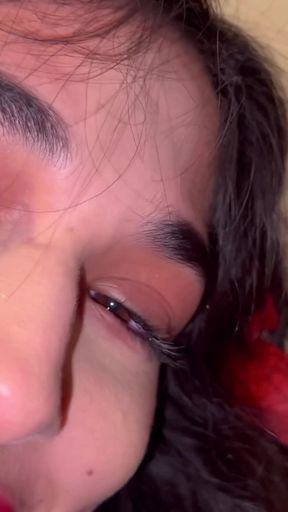 Sexy Latina Deepthroats Cock &amp; Swallows Cum Under The Christmas Tree   Clip 1