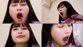 Misono Mizuhara - CLOSE-UP of Japanese cute girl YAWNING - MOV 1080p