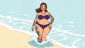 Ai Tattoo Art Curvy Bikini Women