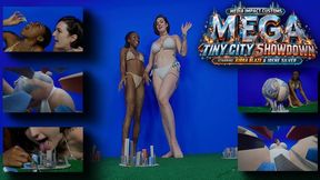 MEGA Tiny City Showdown - Irene Silver - Kirra Blaze - MEGA Giantess - City Crush - Ass - POV