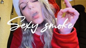 Hot close up smoking