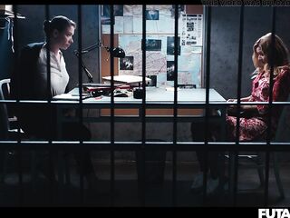 Agatha Vega Tg Prison Fuck - Horny Shemale Detective Gets Blowjob from Latina Girl