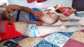 first time i open my step brother underwear to see his big monster cock
