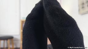 ”Muscular Hunk Girth Teases With Size 14 Feet In Dress Socks”