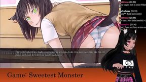 Petite VTuber LewdNeko Enjoys Spooky Halloween Anime Adventure Live Stream