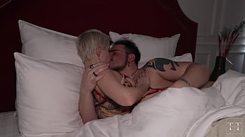 Sensual night sex with busty blonde who loves sloppy blowjobs