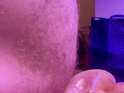 Fucking sex toy and blasting my nut inside