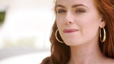 Pale redhead has her ass and pussy rammed with big black dicks