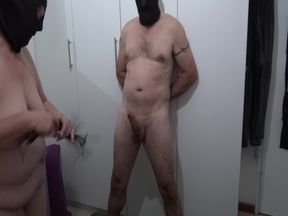 MaskedKinky - Cock spanking  - Multiple instrument spanking and whipping