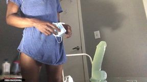asspussy cowboy angle 5of7 - my hole is destroyed balls deep on this huge dildo - ass monkey