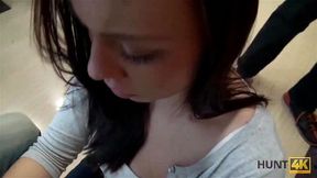 HUNT4K Man pays money to own young Ornella Morgen&comma; calls strike