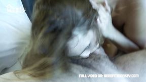 Amateur young Italian beauty sucks dick POV