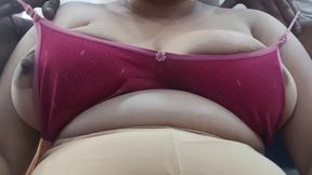 Boobs Massage of Chubby Girl in Her Hostel Room