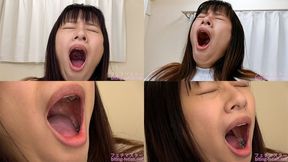 Hana Haruna - CLOSE-UP of Japanese cute girl YAWNING yawn-13 - wmv 1080p