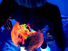 NikkiSims Black Light Painting Full LEWD