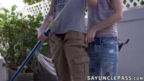 Nicholas Ryder plays with Dakota Lovell and Skylar Finchh tight asses