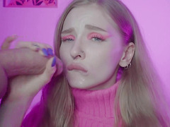 Check out Dolly Rud's amazing close-up blowjob & cum in mouth fetish!