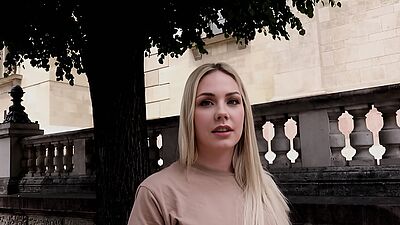 GERMAN SCOUT - FOTO MODEL ANGIE PICKUP AND RAW FUCK AT STREET CASTING JOB