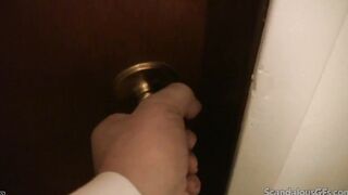 Jewel strip off and oral sex while laundry banged!