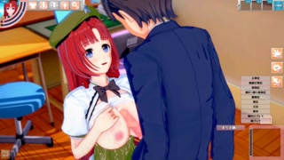 [Hentai Game Koikatsu! ]Have sex with Touhou Big tits Hon Meirin. 3DCG Erotic Anime Video.