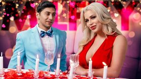 Stepson Takes Stepdad's Place: A Sexy Family Affair on Movie Night