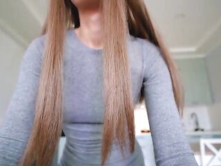 Hawt Step Mama caught Step Son with boner during the time that cleaning and helped him cum quickly on her large booty