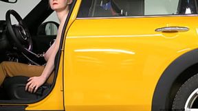 Busty lady surrenders in public