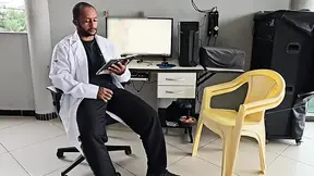 Virgin blonde EXPERIENCED LADY takes doctor's member in intimate session
