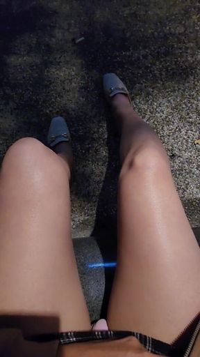 Shemaleting-xuan Outdoor Pee Compilation