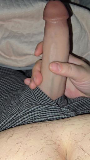 Step mom handjob stepson 9 inch of dick