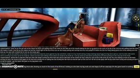 Cute Cici X-Mas Head Bangs in 3D Anime Game Adventure